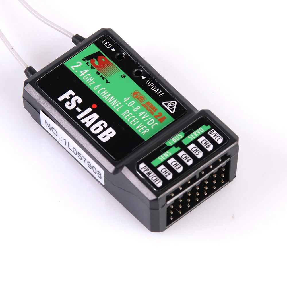 FlySky FS-iA6B iA6B 2.4G 6CH AFHDS สำหรับ FS-i10 FS-i6 FS i6 เครื่องส่งสัญญาณ FPV Racer อะไหล่