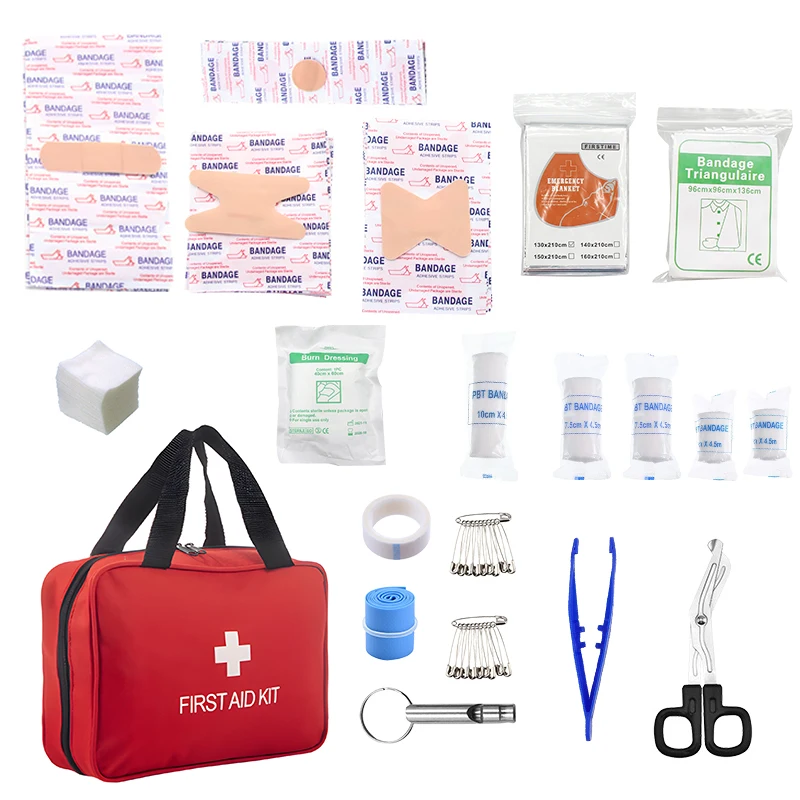 274pcs First Aid Kit, Professional Home First Aid Kit, Portable Survival Medical First Aid Kit, Camping, Hiking, Traveling Comp