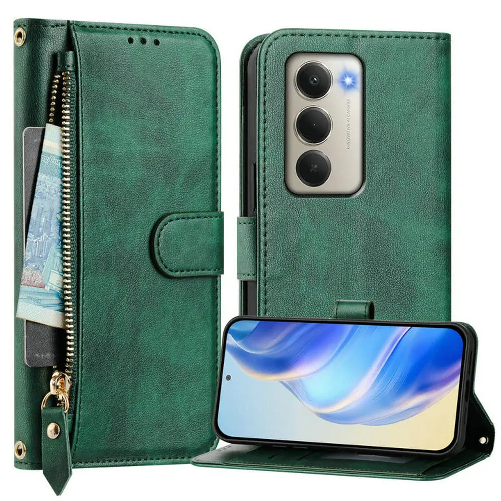 For Xiaomi Redmi 15 5G 4G 2025 Luxury Case Crossbody Zipper Leather Wallet Coque For Redmi 15C Flip Cover Redmi15 15C 15 C Funda