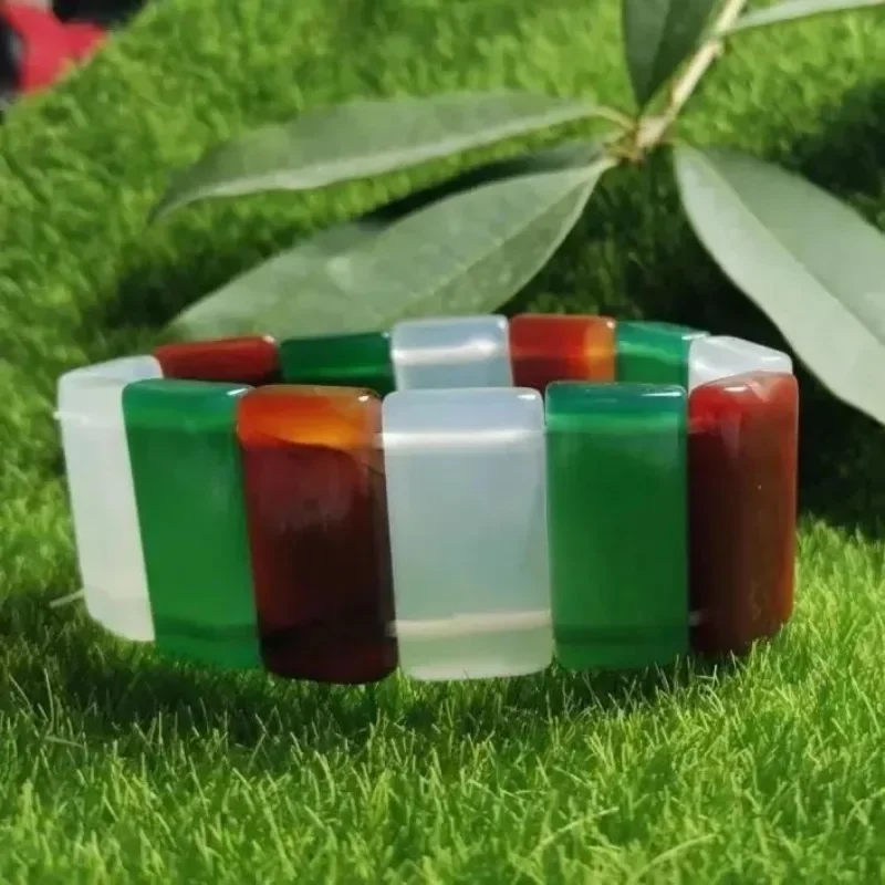 

Natural Agate Popular Hand Row Men's and Women's Simple and Versatile Bracelet.