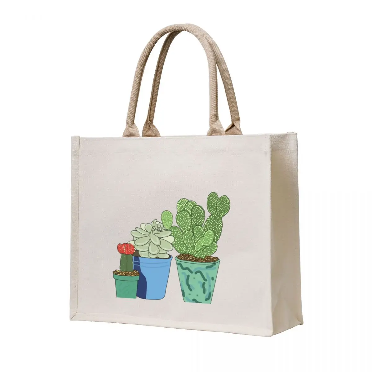 

Cacti in Pots Tote Bag Canvas bag canvas shopping bag women