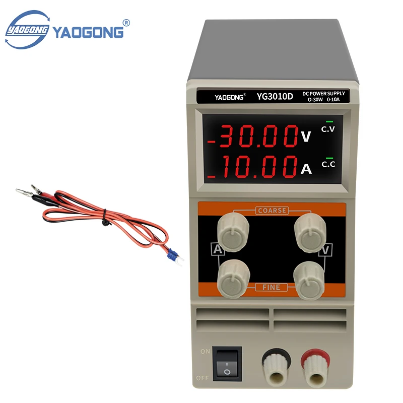 

YAOGONG 3010D 30 В 10A мультиметр машина для испытания напряжения мобильный телефон IC ремонтный инструмент переменный лабораторный импульсный источник питания постоянного тока