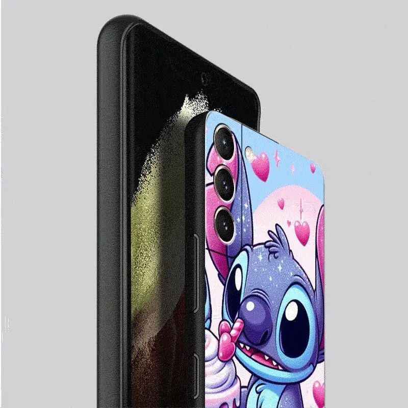 Disney Kawaii Lilo Stitch Case For Samsung Galaxy S24 S23 S22 Ultra S20 FE S21 S10  Note 20 10 Plus Phone Cover