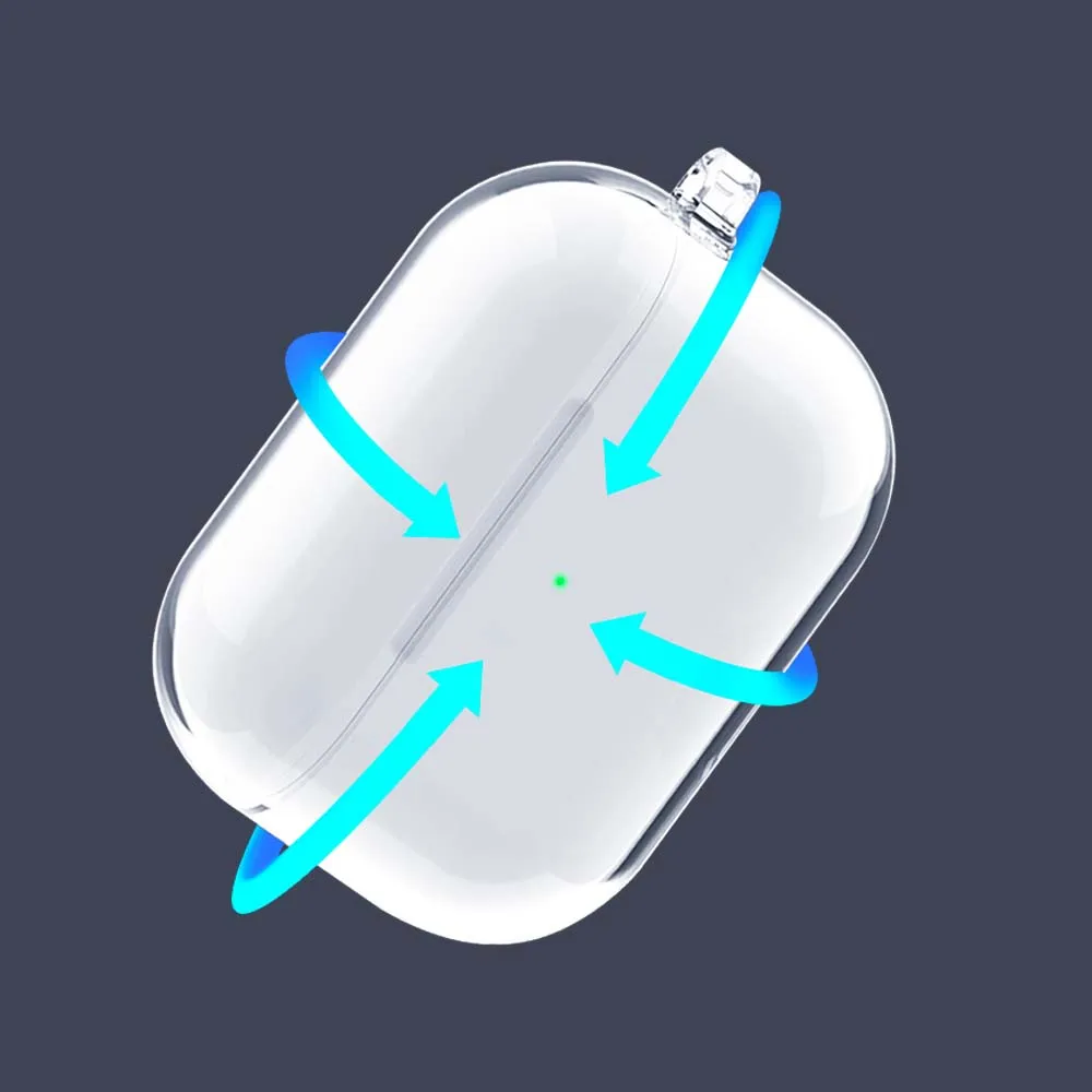 حقيبة سماعة الاذن لابل Airpods Pro A2084 A2083 شفافة لينة سماعة لاسلكية تعمل بالبلوتوث سماعة سيليكون مكافحة الإفلات غطاء وقائي