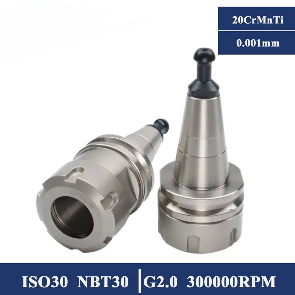 NBT30 ISO30 Knife Shank Precision 0.001mm ER11 ER16 ER20 ER25 ER32 45 60 70 100L Tool Holder For CNC Machine Center ATC Spindle