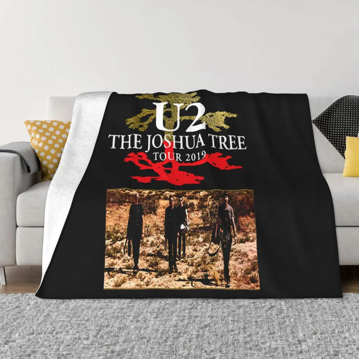 U2 The Joshua Tree Tour 2019 S 3Xl Pure Streetwear Solid Color Music On Sale Hip-Hop Animal Pop High Quality Throw Blanket