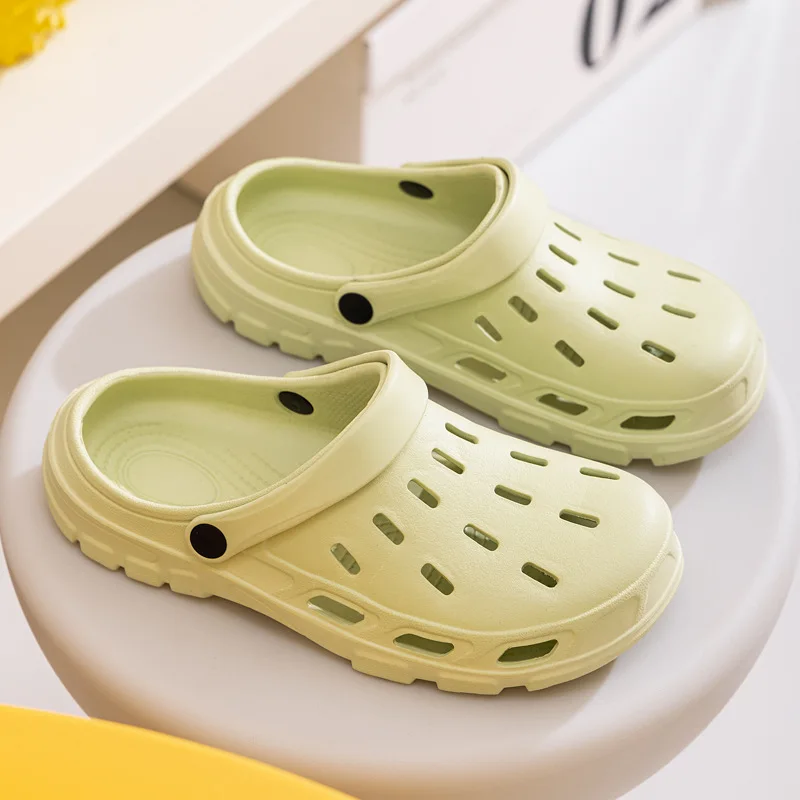 SmilePoP Sommer Frauen Sandalen Neue Weiche Strand Frauen Hausschuhe Im Freien Rutschfeste Wasserdichte Loch Hausschuhe Weibliche Vaction Pool Rutschen – Detail 7