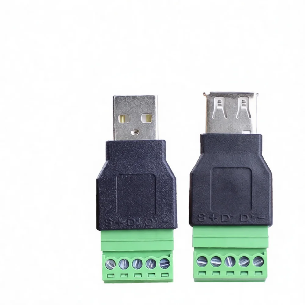 USB 2.0 To 5 Pin Terminal Connector Solderless Plug For For Rougang DIY Computer Peripheral Repairing Cable Connection
