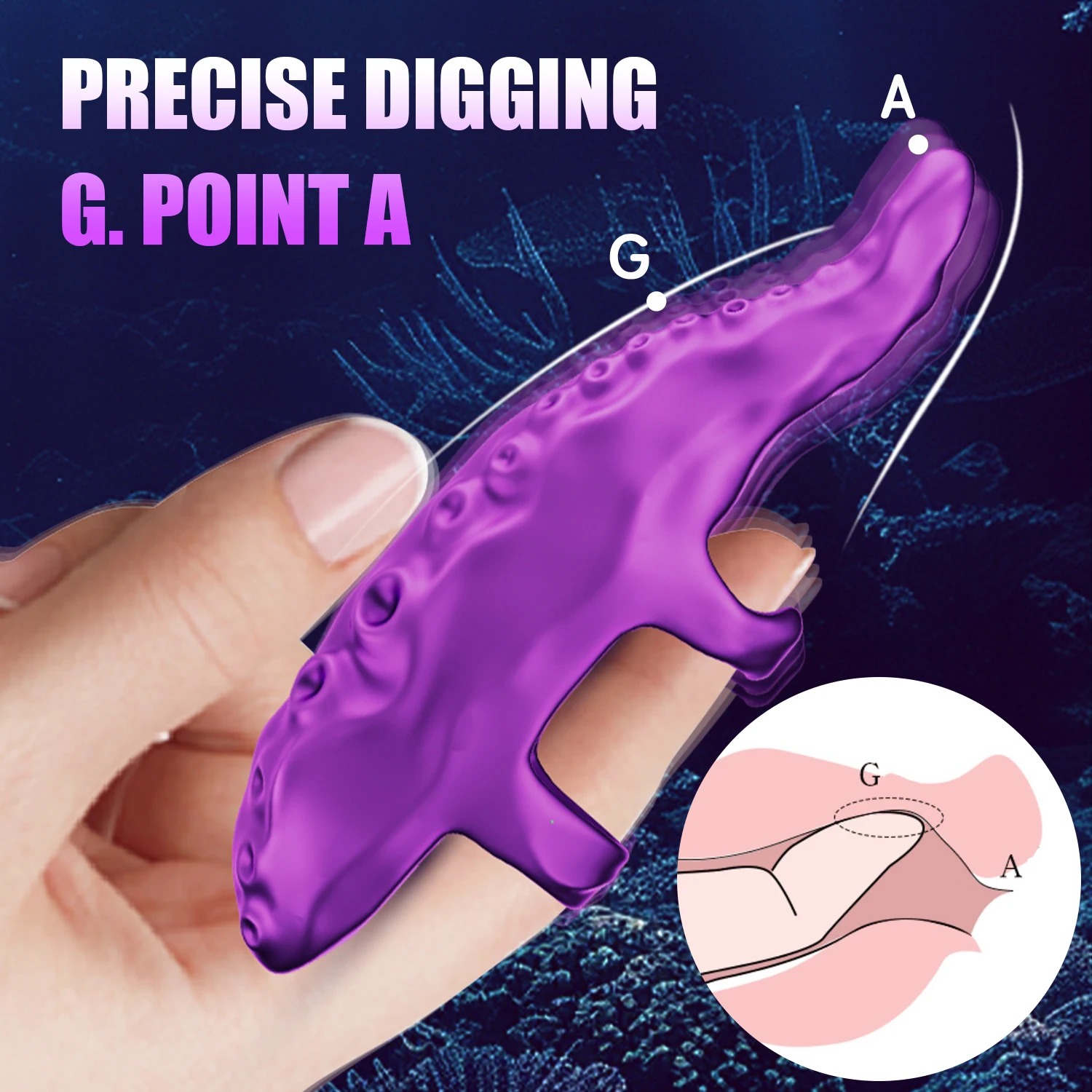 Mini Finger 9 modes Vibrator Octopus Handle Female Function Clitoral G-Spot Nipple Vibrators Sexual Pleasure For Couple ADult