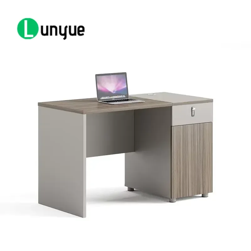 Custom Modern Modular Employee Workstation Desk Durable Melamine Wood Panel Rectangular Computer Desk for Office Home