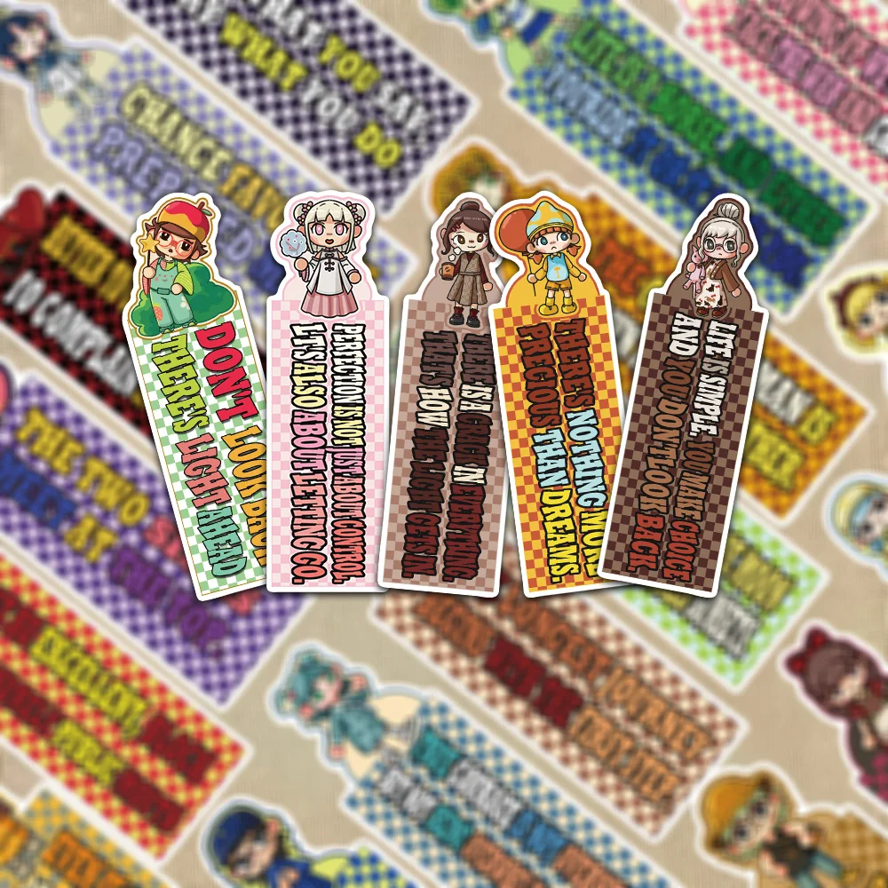 

30/60PCS Cute Little People Creative Bookmarks Handheld Art Creative Materials Reading Paper Bookmarks DIY Bookmarks