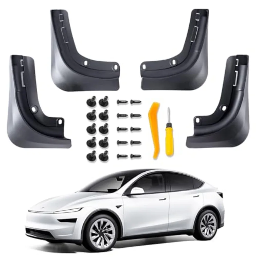

Model Y Juniper Mud Flaps 2025-2026 Flexible TPE Splash Guards[Crack-Resistant, No-Drill] Mud Flaps Model Y Juniper Accories 20