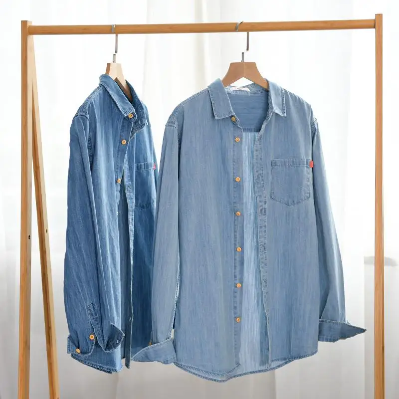 

Мужской джинсовый кардиган irt Thin Long Sve Cotton Pure Color Casual irt с классическим воротником и открытым кардиганом Sle Youth Faion