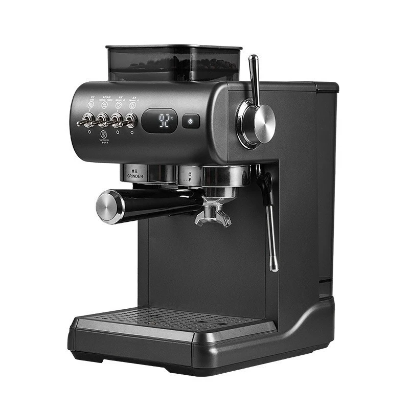 Home Italian semi-automatic 110-240V coffee machine integrates grind, hot and cold, dual brew