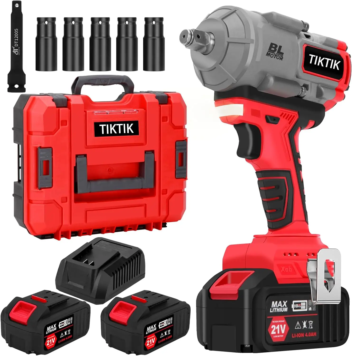 1000Nm(738ft-lbs) Cordless Impact Wrench 1/2