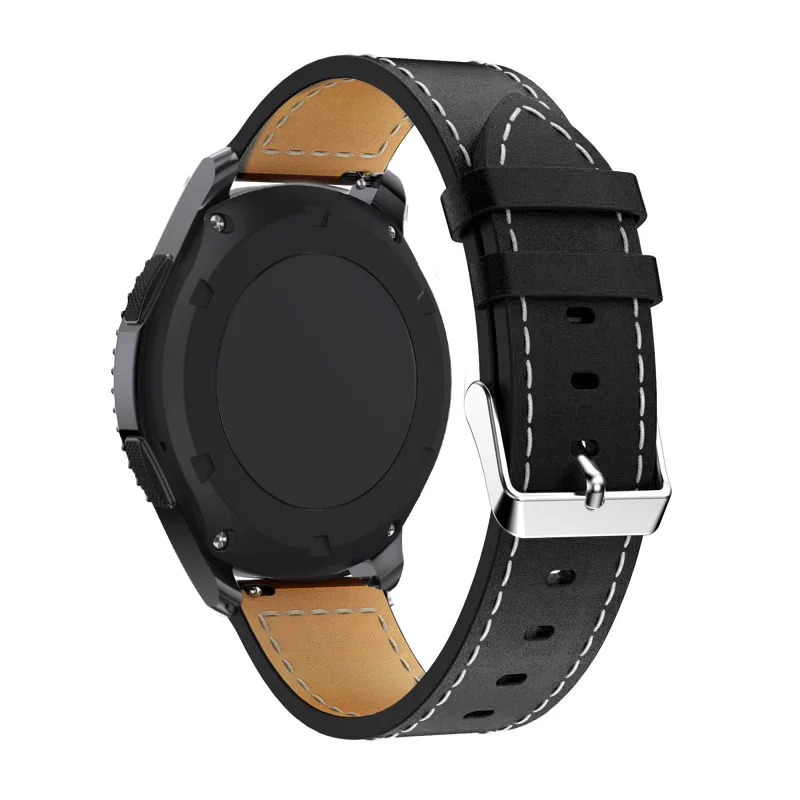 Correia de couro para Samsung Galaxy Watch, pulseira clássica, pulseira estilo business, relógio 6, 5, 4, engrenagem S2, 20mm