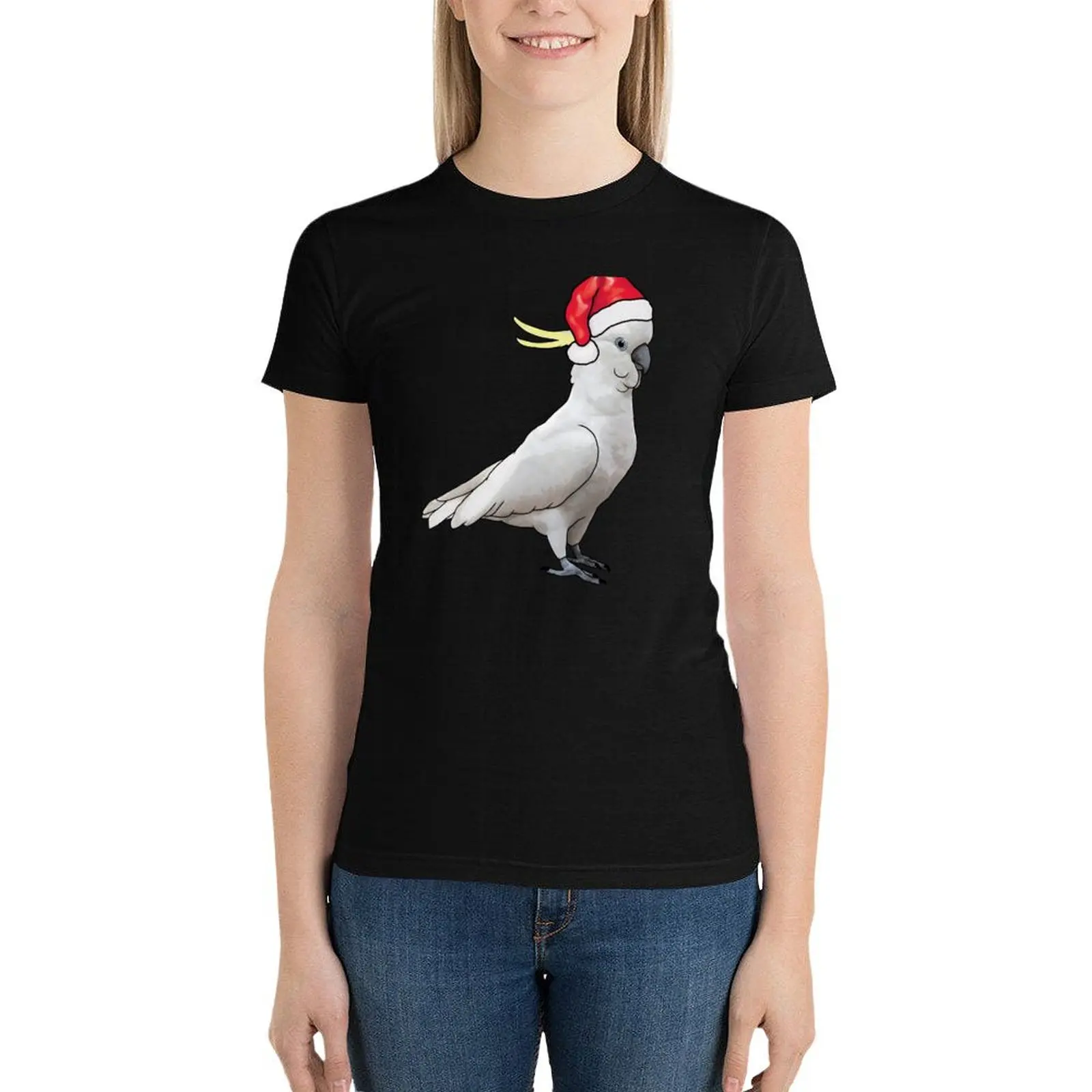 

Xmas Cockatoo T-Shirt cute tops oversized tops workout shirts for Women loose fit