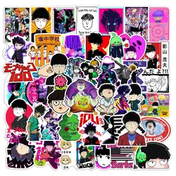 Anime Psycho 100 Series Graffiti Adesivos, Adequado para Laptop, Capacetes, Decoração Desktop, Brinquedos DIY, 50Pcs