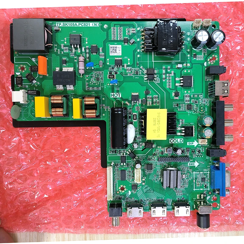 

TP.SK105A.PC821 three-in-one LCD TV motherboard is suitable for TP.SK108.PC821 with remote control