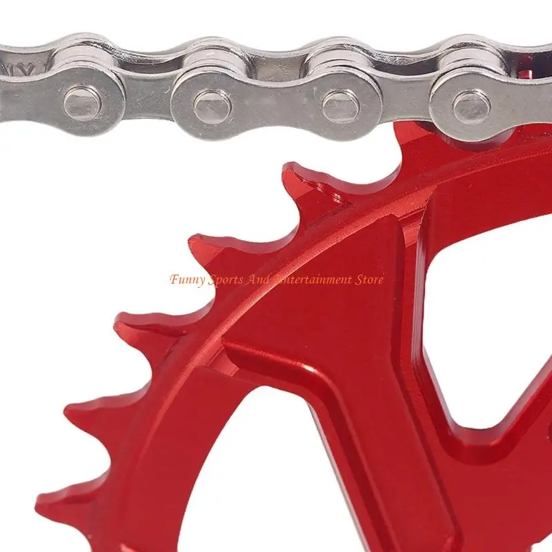 C4DE Aluminium-Kurbelgarnitur, 47,1 mm breiter Arm, 24 mm Chromoly für sichere Installation, Single Speed – Detail 10