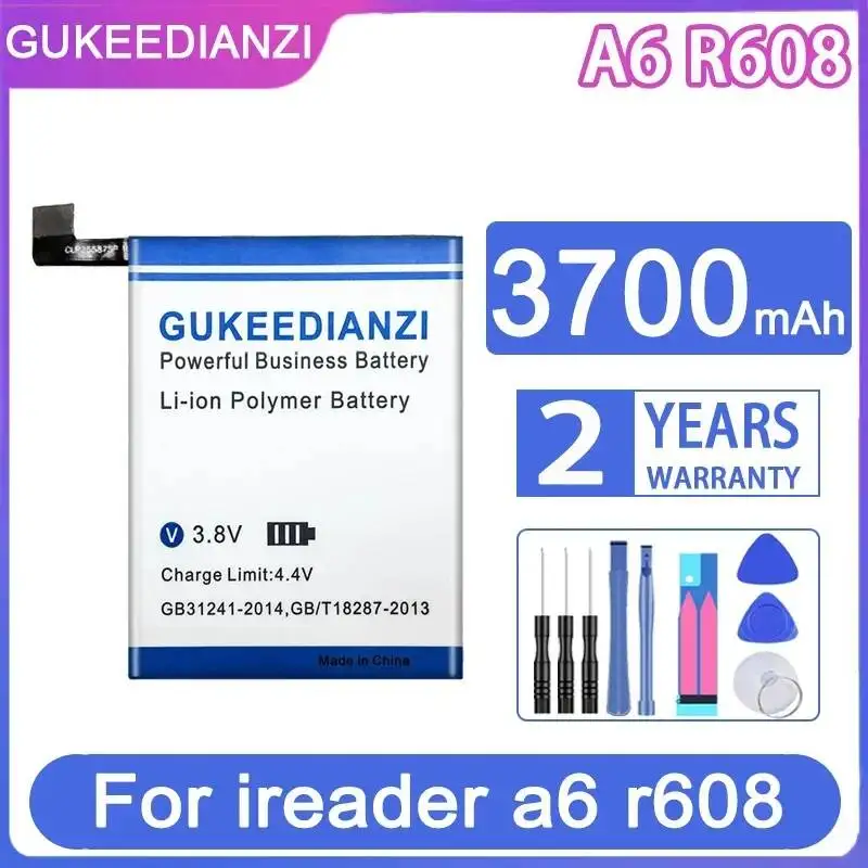 

E - Book Reader Battery 3700mAh Environmentally Friendly Reliable Power Supply For Ireader a6 r608