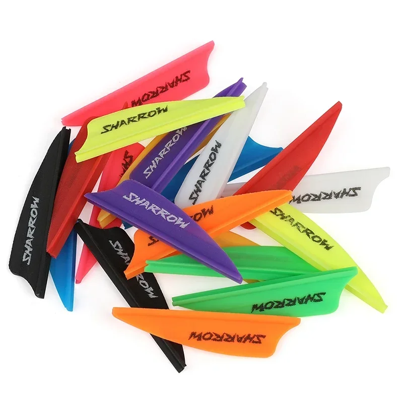 

50PCS Archery Arrows Vanes 1.75 Inch Plastic Arrow Feather Fletching for DIY Archery Hunting Targeting Arrows Accessories