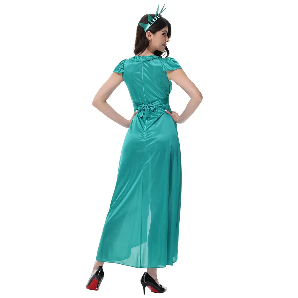 

Длинная юбка для взрослых, костюм для косплея «Статуя Liber», Хэллоуин, представление, гардероб, маскарадный шар, orm