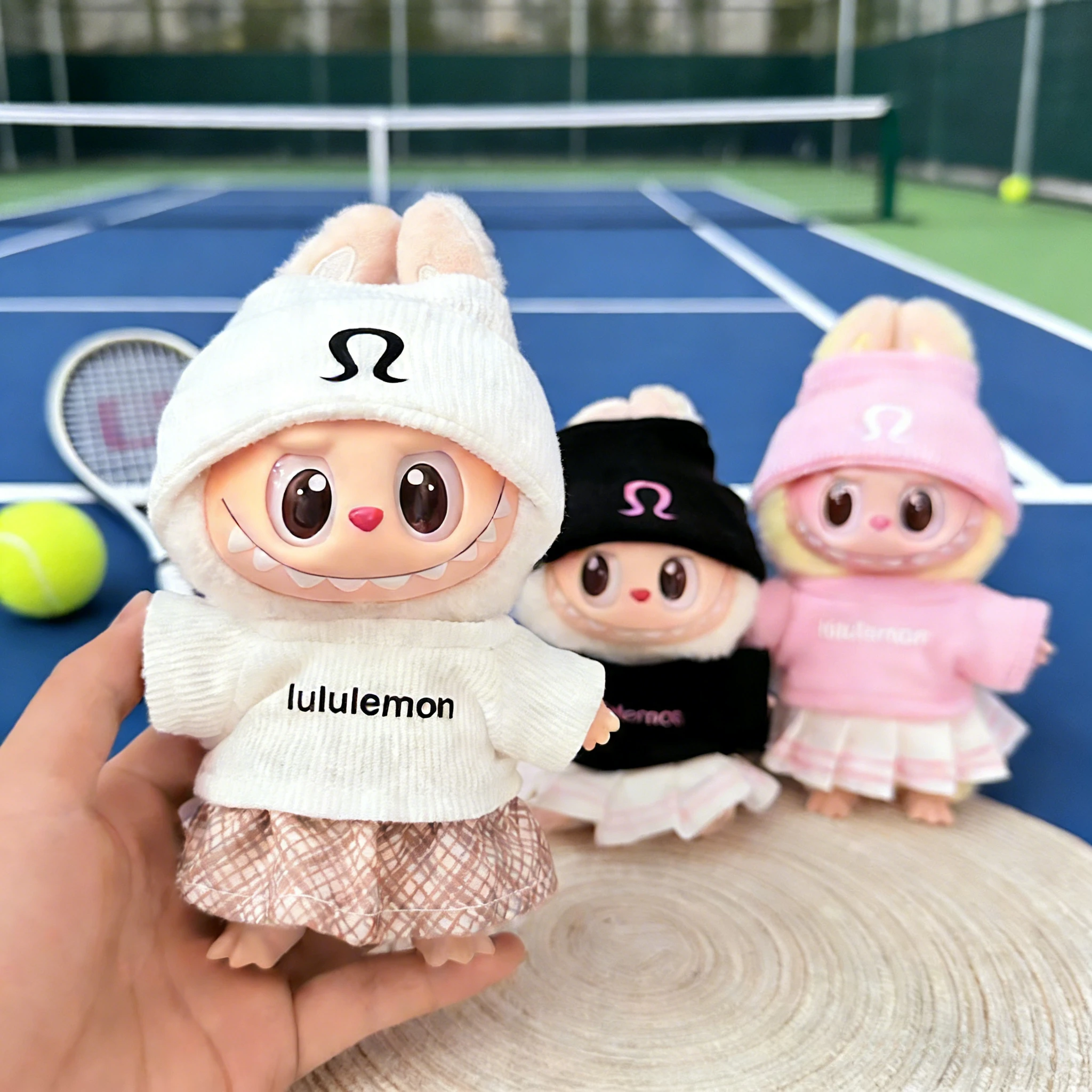 

For 15/17cm LABUBU Clothes Knitted sweater set for Labubu clothing sweatshirt decoration Outfit Replace DIY toy accessories