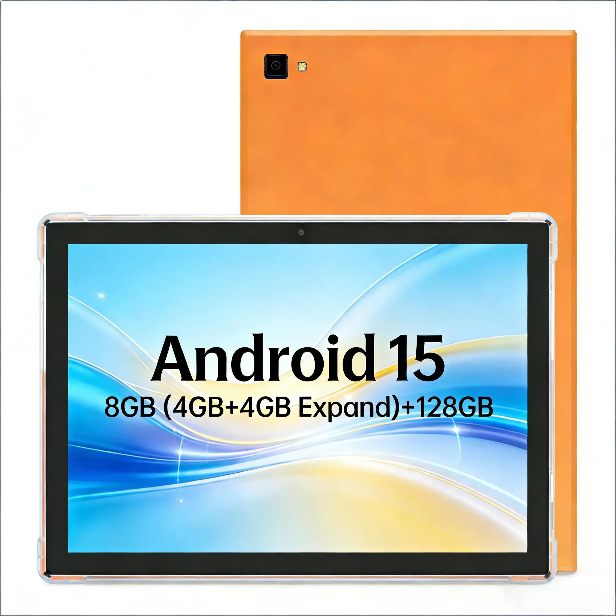 Paitanry 10.1" Android 15 Tablet 8GB(4+4) RAM 128GB ROM Octa Core 1280*800 HD 5000mAh 5G WiFi 1TB Expand Kids Educational Tablet