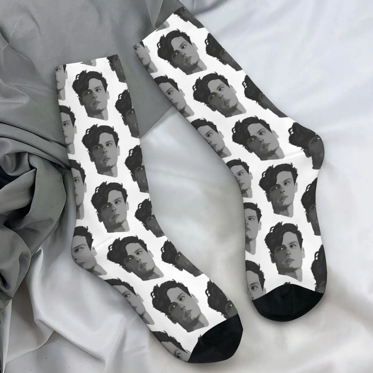 Calcetines Spencer Reid From Criminal Minds, medias de invierno, novedad, calcetines cómodos Unisex, calcetines antibacterianos para escalada gráfica