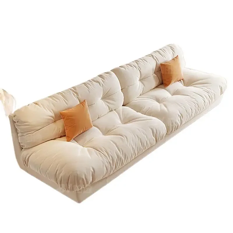 

Cloud sofa, new modern simple cream style living room small apartment fabric sofa