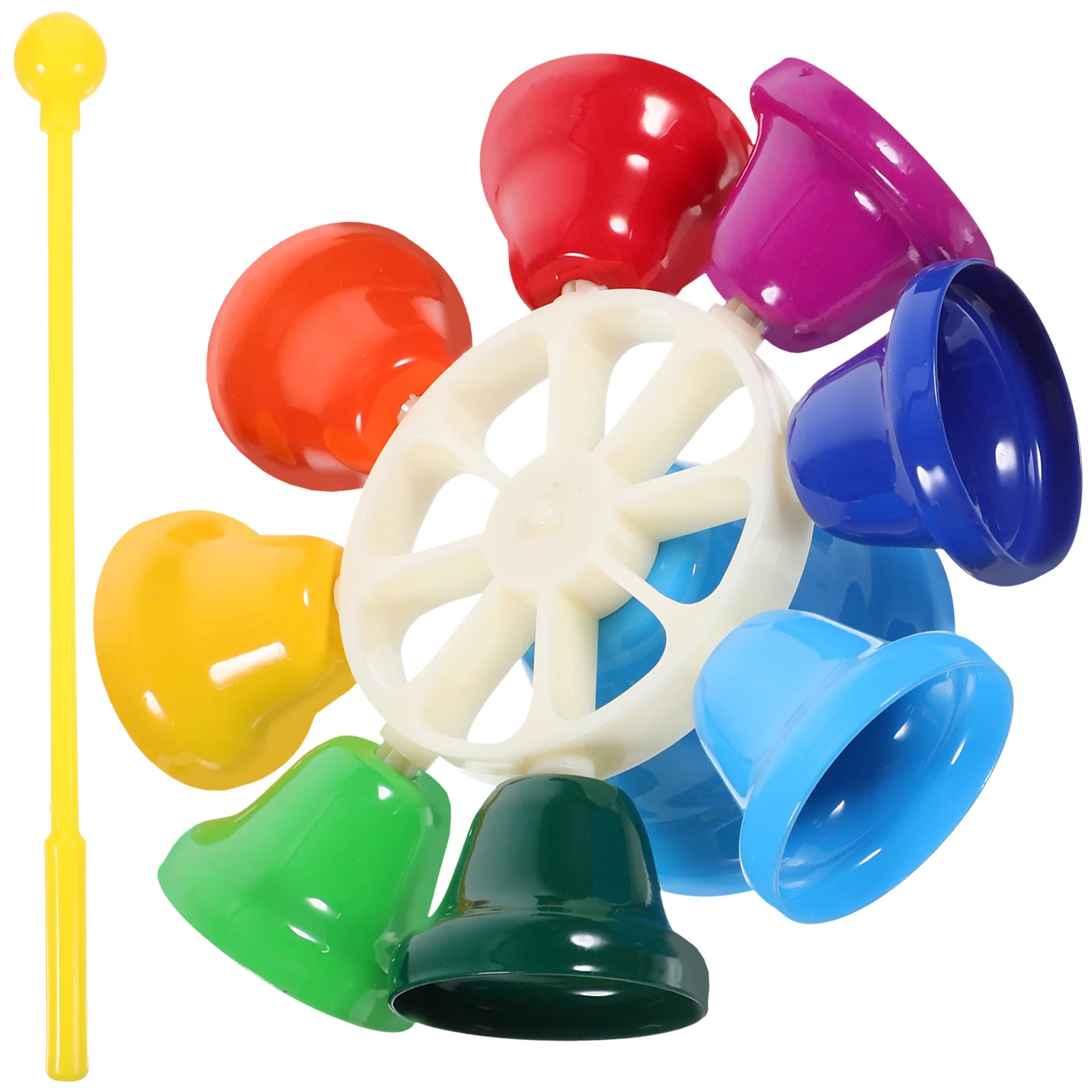 Puzzle for Kids 8 Tone Melody Clock Toddler Class Bell Adukt Toys Metal Percussion Instrument