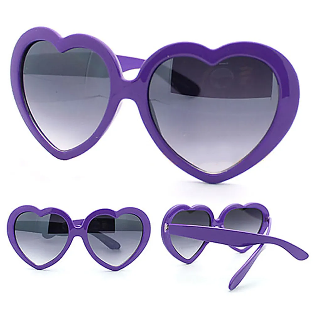 KLASSNUM Fashion Love Heart Sunglasses Women Brand Designer Vintage Sunglass Cute Sexy retro Cat Eye Sunglasses Hot Trendy