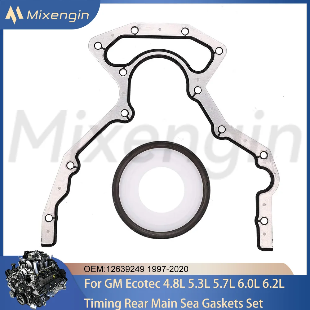 LS Timing Rear Cover Gasket Kit Fit GM 4.8 5.3 5.7 6.0 6.2 L T LM7 LQ9 LS3 LS2 L99 Chevrolet Cadillac Buick GMC Hummer Pontiac