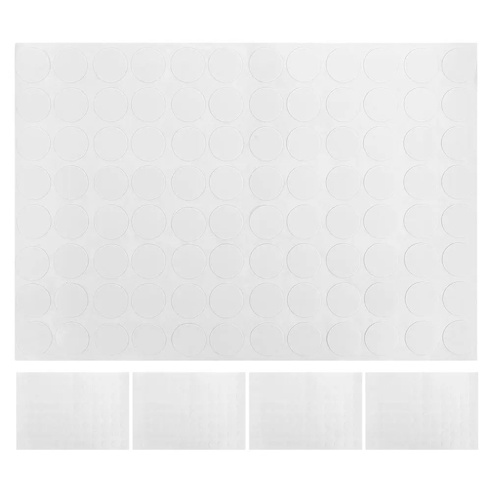 

5 Sheets Self-Adhesive Covers Waterproof Non-Slip Pvc Furniture Screw Hole Decals Decorative Screw Cap Covers