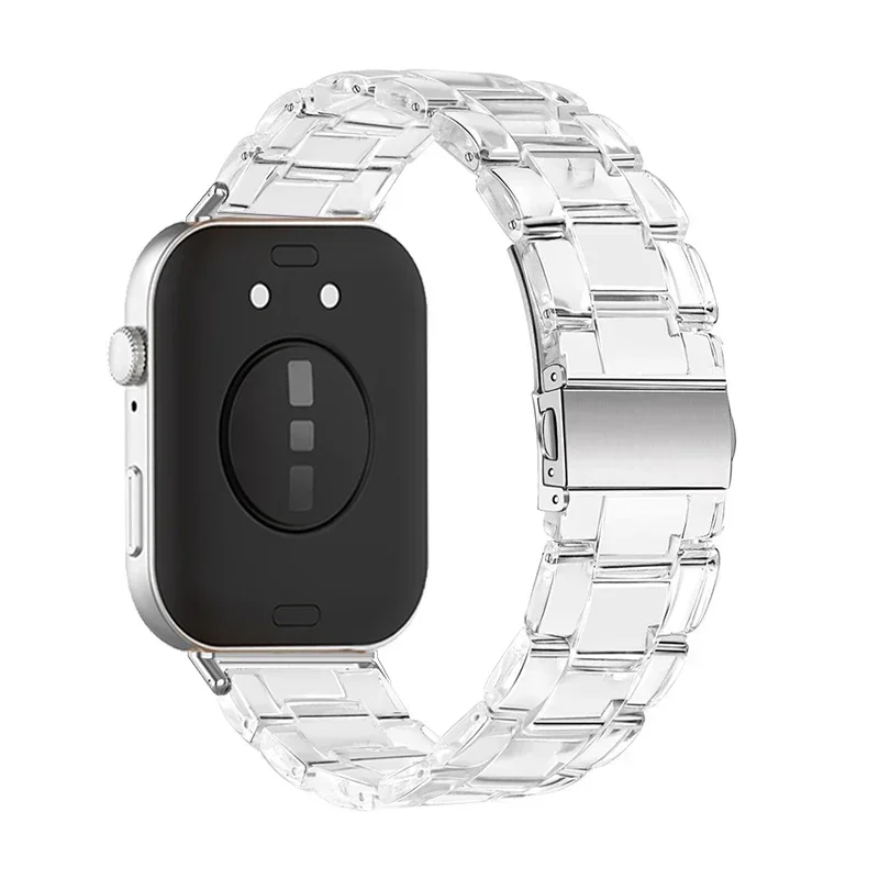 Armband für Huawei Watch Fit 3, klares Harzarmband für Huawei Watch Fit 3 Smart Watch Zubehör für Huawei Watch Fit 3 Uhrenarmband