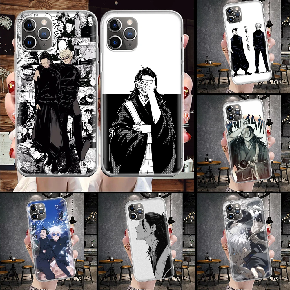 JujuKaisen Geto Suguru Soft Phone Case For IPhone 11 13 16 Pro MAX 15 + 14 Plus 12 Mini X XS Apple 8 7 SE Fundas Coque 11 12 13 