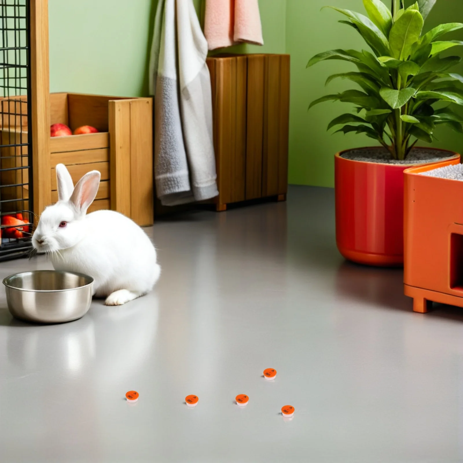 

100pcs Animal Ear Tags Numbered 1-100 For Rabbit Sheep Cow Pig Farm Livestock Identification Tracking Durable Replacement