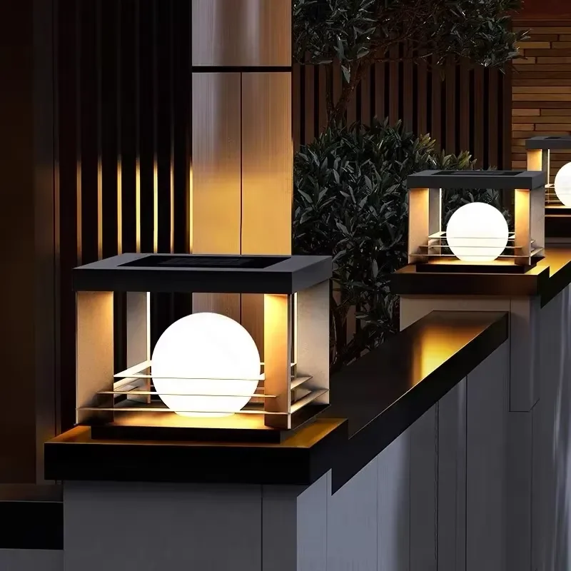 Modern Outdoor Lighting IP65 Waterproof Column Lamp, Garden Lawn Door, Courtyard Guard Column Lamp