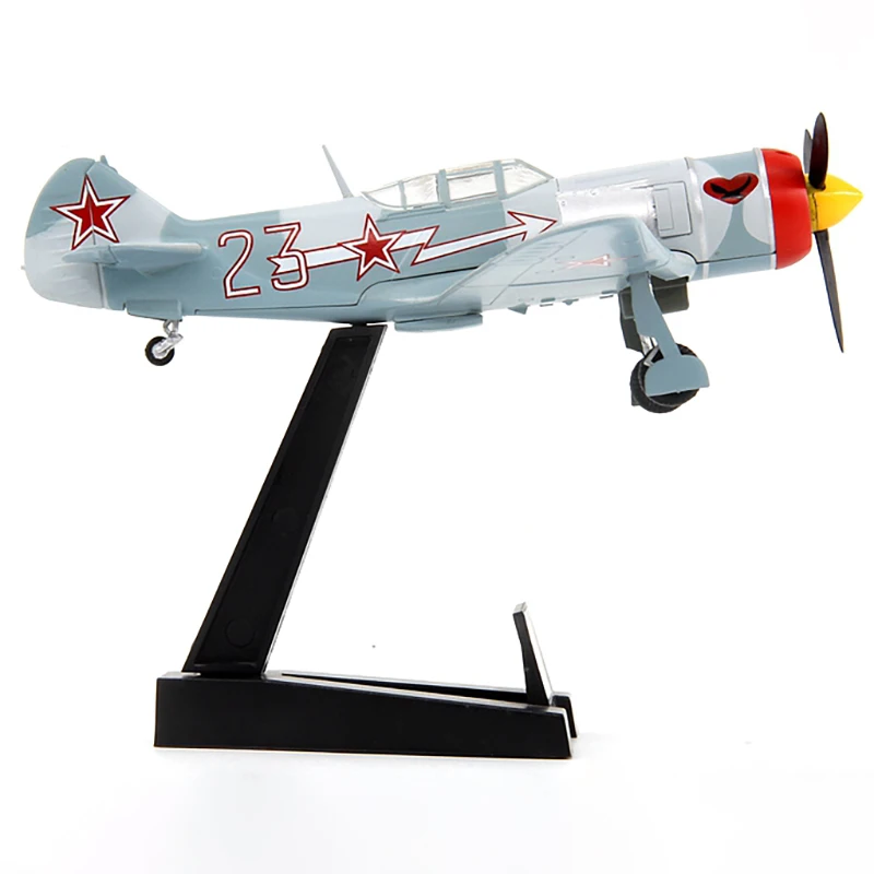 Scale 1/72 36333 Soviet Air Force La-7 Fighter White 23# Pull 7 Miniature Die Cast Aircraft Model Souvenir Toy Gift