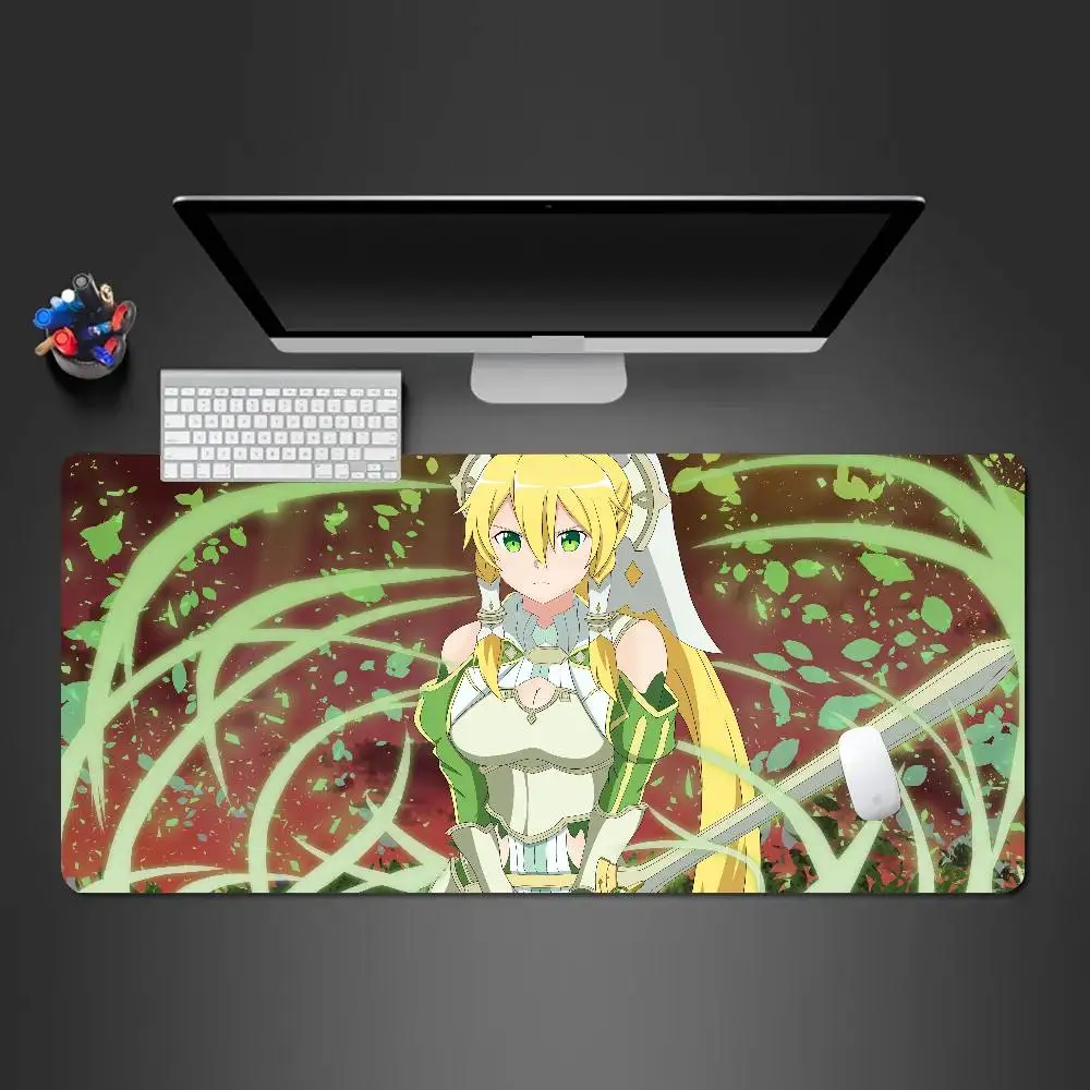 Leaf Animation S-Word A-Art O-Online Mousepad Non-slip Suitable For Office Computers Laptops E-sports Game Desk Mats XXL Keyboa