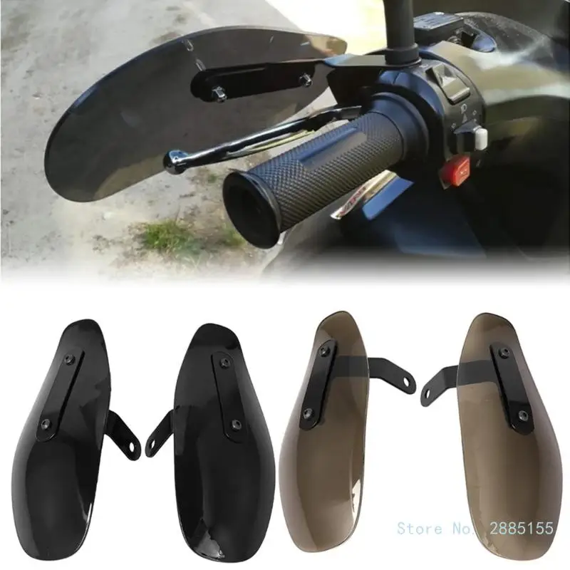 1 Pair Universal Motorcycle Cold Protector Windshield Deflectors Handlebar Handguard Handle Protector Wind Guard for 883