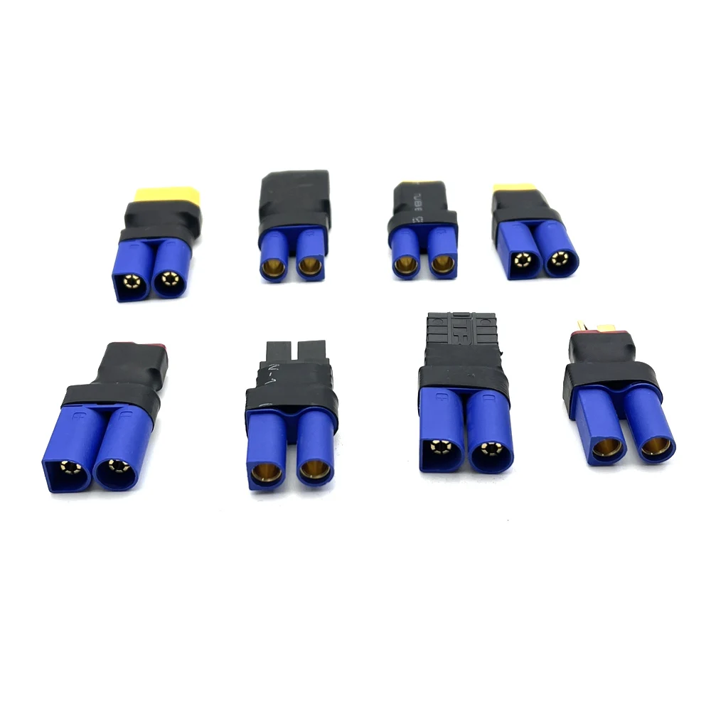 1pcs Adapter EC5 to XT60 XT90 TRX T Plug  Female / Male Connectors Plug RC Lipo Battery Control Parts DIY Connector