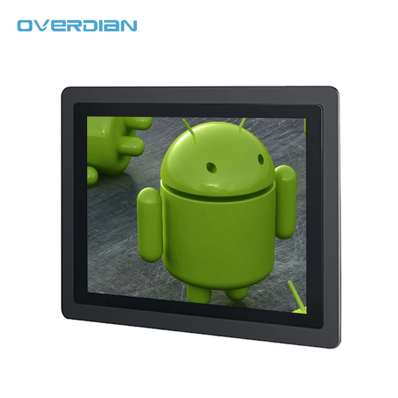 Overdian 19'' Android All in One PC Cabinet Embedded Computer Capacitive Touch Screen Industrial All in One PC Android Panel