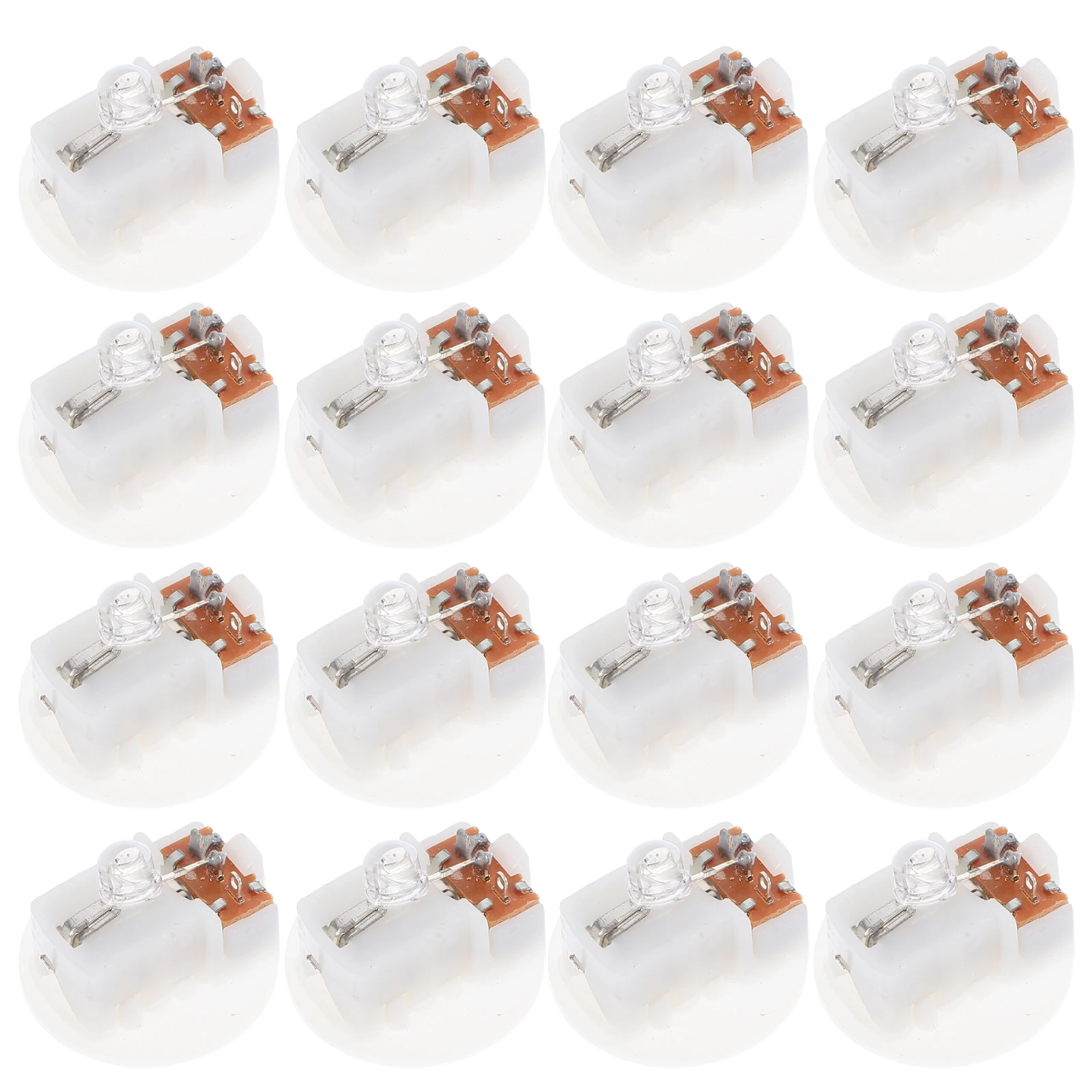 

20 Pcs Luminous Keychain Light up Accessories Mini LED Work Night Light Seven Color Flash Electronic Core Portable
