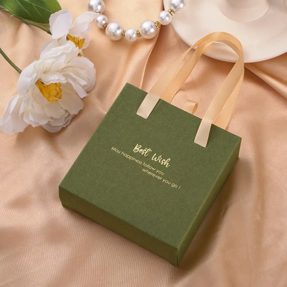 Бумажный ящик для ювелирных изделий, ожерелье, картонная коробка, шкатулка для драгоценностей, хранилище ювелирных изделий с ручкой, упаковка-органайзер, чехол для свадебных путешествий