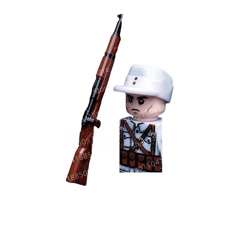 Personal militar MOC, líder de equipo, bloques de construcción, terceros, bloques de construcción de la Segunda Guerra Mundial, ensamblaje de soldado