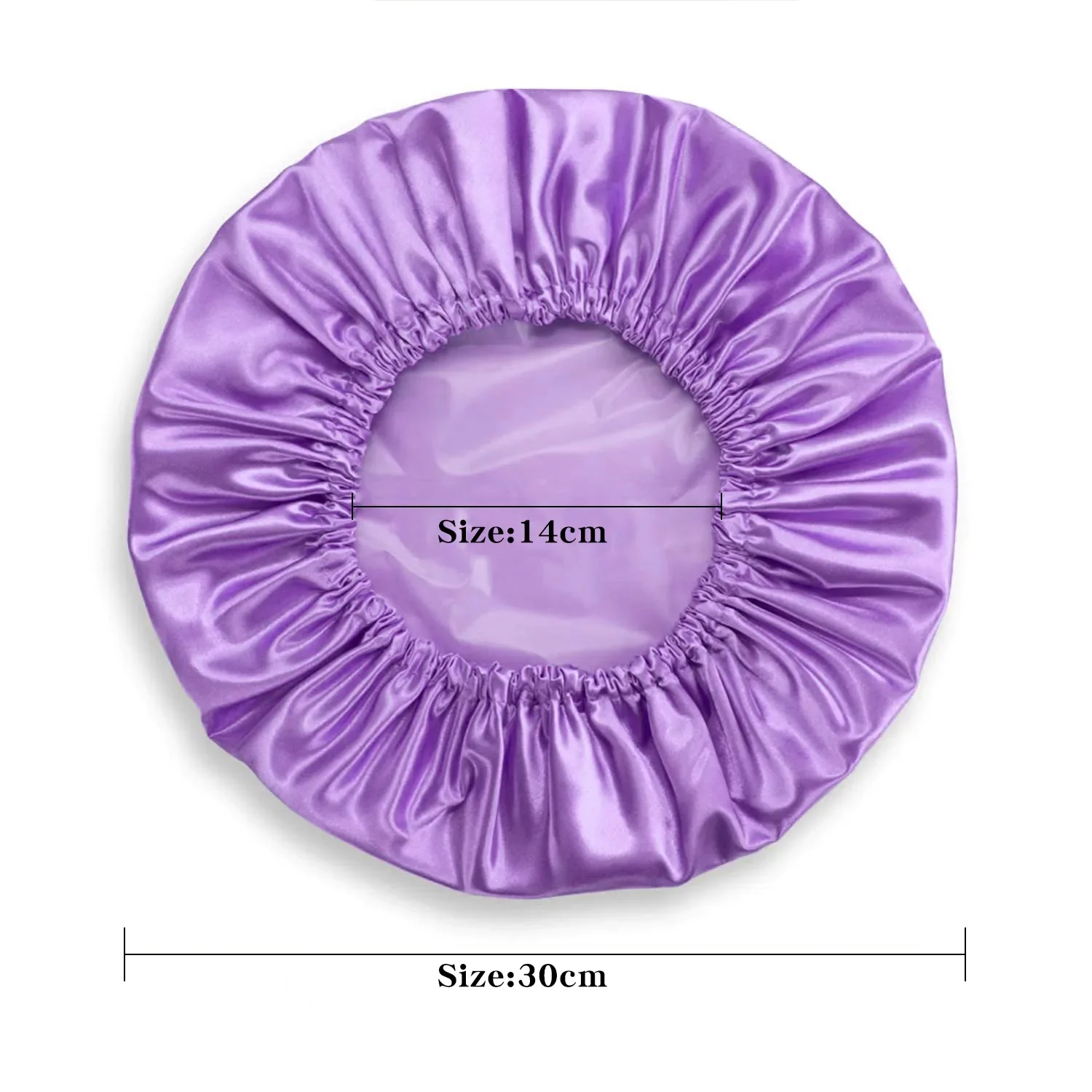 New Double Layer Shower Cap Women Waterproof  Bath Head Cover Bath Towel Bridesmaid Satin Silk Head Wrap Hair Dyed Baked Oil Cap