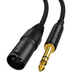 6.35mm 1/4 Cal TRS męski do XLR męski Audio Stereo kabel do mikrofonu zbalansowany kabel do mikrofonu głośnikowy