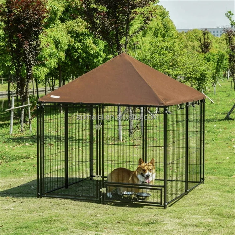 Medium Welded Wire Mesh Dog Cage Small Pet Enclosures and  Large Chain Link Fence Dog Kennel